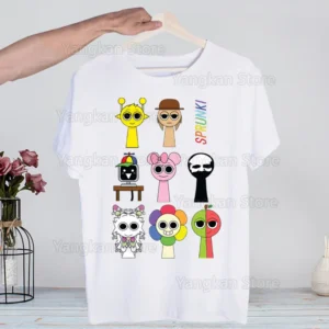 Camiseta Sprunki Fun Characters